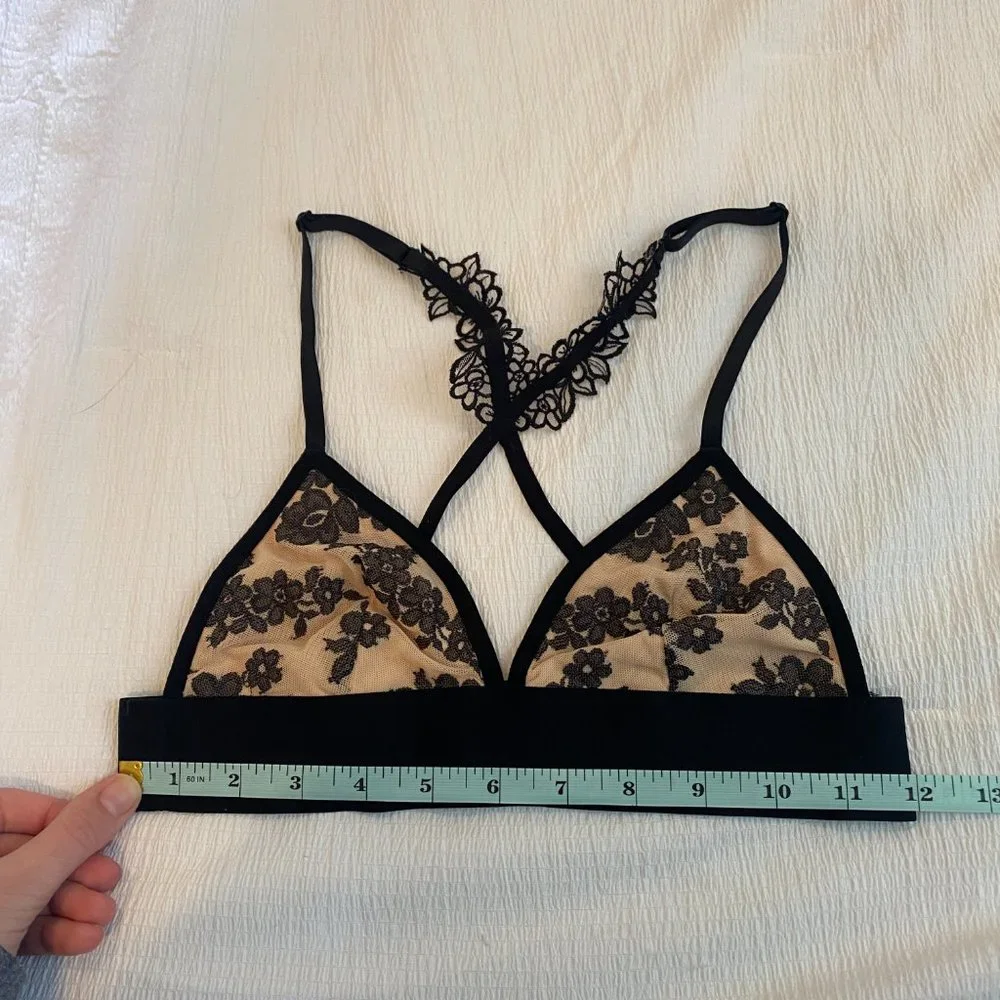 VS Victoria's Secret PINK Lace Triangle Bra Bralette - Picture 3 of 5
